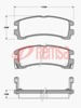 REAR DISC BRAKE PADS - NISSAN PATHFINDER 86-95 DB1175 E