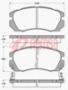 FRONT DISC BRAKE PADS - SUBARU LEGACY 91-95 DB1219 UC