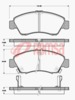 FRONT DISC BRAKE PADS - HONDA CIVIC , CONCERTO DB1262 UC