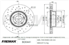 BRAKE DISC FRONT PAIR MERC W205 DRILLED BD-0441