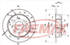 BRAKE DISC REAR PAIR BD-1703