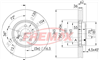 BRAKE ROTOR VENTED EACH FRONT BD-1982