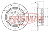 BRAKE DISC REAR PAIR JAGUAR SOVEREIGN BD-2511