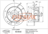 BRAKE ROTOR PAIR TOYOTA CELICA REAR BD-4042