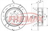 BRAKE DISC REAR PAIR BD-4250