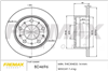 BRAKE ROTOR SOLID EACH REAR BD-4696