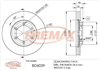 BRAKE DISC FRONT PAIR BD-6039