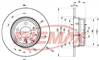 BRAKE DISC REAR PAIR BMW X5 BD-6491