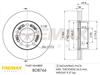 BRAKE ROTOR VENTED PAIR FRONT BD-8766