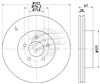 TRADE LINE BRAKE DISC ROTOR FORD TERRITORY FRONT EACH BDR10033TL