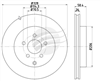 TRADE LINE BRAKE DISC ROTOR REAR BDR10034TL