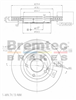 EURO-LINE BRAKE ROTOR PAIR BDR14210EL