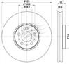 EURO-LINE BRAKE DISC ROTOR PAIR BDR16135EL