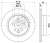 EUROLINE [EACH] MG6 1.8L REAR 276MM BDR16830EL