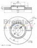 EURO-LINE BRAKE DISC ROTOR PAIR BDR16930EL