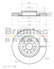 EURO-LINE BRAKE DISC ROTOR PAIR BDR17180EL