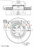 EURO-LINE BRAKE DISC ROTOR PAIR BDR17430EL