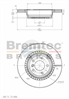 EURO-LINE BRAKE DISC ROTOR PAIR BDR17570EL