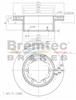 EURO-LINE BRAKE DISC ROTOR BDR17730EL