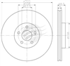 EURO-LINE BRAKE DISC ROTOR PAIR BDR18000EL