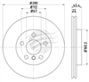 EURO-LINE BRAKE DISC ROTOR PAIR BDR18041EL