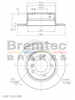 EURO-LINE BRAKE DISC ROTOR BDR18140EL