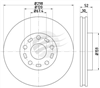 BRAKE DISC FRONT HOLDEN COMMODORE VE-VF3.6L 200 BDR20260EL