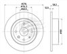 TRADE LINE BRAKE DISC ROTOR REAR BDR2039TL