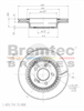 EURO-LINE BRAKE DISC ROTOR PAIR BDR20510EL