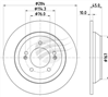 TRADELINE ROTOR KIA SELTOS REAR 284MM BDR21294TL