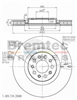 EURO-LINE HC ROTOR [PAIR] ALFA REAR 330MM PERFORATED BDR21580ELH