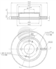 TRADE LINE BRAKE ROTOR each MIRAGE FRONT BDR2222TL