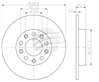 EURO-LINE BRAKE DISC ROTOR PAIR BDR22790EL