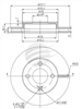 TRADE LINE BRAKE ROTOR EACH FRONT NISSAN MICRA BDR2326TL