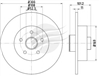 EURO-LINE BRAKE DISC ROTOR BDR23750EL