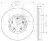 EURO-LINE BRAKE DISC ROTOR PAIR BDR25510EL