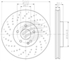 EURO-LINE HC BRAKE DISC ROTOR PAIR BDR25690ELH