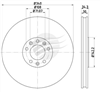 EURO-LINE BRAKE DISC ROTOR PAIR BDR26100EL