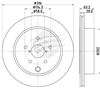 TRADE-LINE BRAKE ROTOR SUBARU REAR 316MM BDR26430TL