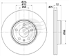 EURO-LINE BRAKE DISC ROTOR PAIR BDR27460EL