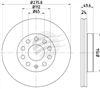 EURO-LINE BRAKE DISC ROTOR PAIR BDR27512EL