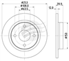 TRADE LINE BRAKE DISC ROTOR REAR BDR2885TL