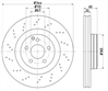 EURO-LINE BRAKE DISC ROTOR PAIR BDR40063EL