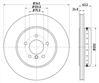 EURO-LINE BRAKE DISC ROTOR PAIR BDR40070EL