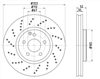 EURO-LINE HD BRAKE PADS PAIR CARBON ROTORS BDR40073ELH