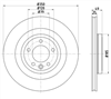 EURO-LINE HC BRAKE DISC ROTOR PAIR BDR6052ELH