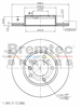 EURO-LINE BRAKE DISC ROTOR PAIR BDR6220EL