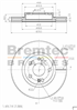 EURO-LINE BRAKE DISC ROTOR PAIR BDR7780EL