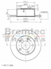 EURO-LINE BRAKE DISC ROTOR PAIR BDR8280EL