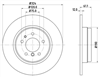 EURO-LINE BRAKE DISC ROTOR BDR8340EL